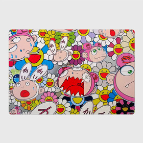 Магнитный плакат 3Х2 с принтом Takashi Murakami кричащий арт в Ухте, Полимерный материал с магнитным слоем | 6 деталей размером 9*9 см | takashi murakami | арт | граффити | кричащий арт | мураками | такаси | такаси мураками | токио | уличное граффити | япония