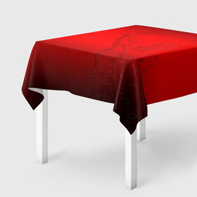 Скатерть 3D с принтом Спартак Гладиатор Red Theme в Ухте, 100% полиэстер (ткань не мнется и не растягивается) | Размер: 150*150 см | арена | гладиатор | джикия | кб | красно белые | москва | мясо | оукб | премьер лига | россия | рпл | спартак | спартак москва | футбол
