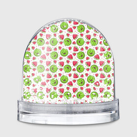 Игрушка Снежный шар Арбузы много арбузов!: в Ухте, Пластик | Изображение внутри шара печатается на глянцевой фотобумаге с двух сторон | арбуз | арбузы | витамина | лето | паттерн | фрукты