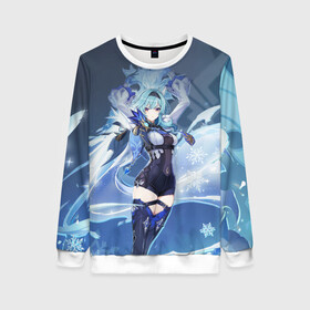 Женский свитшот 3D Eula Lawrence Genshin Impact: в Ухте, 100% полиэстер с мягким внутренним слоем | круглый вырез горловины, мягкая резинка на манжетах и поясе, свободная посадка по фигуре | eula | genshin impact | genshin impact eula | геншин импакт | геншин импакт эола | геншин эола | эола