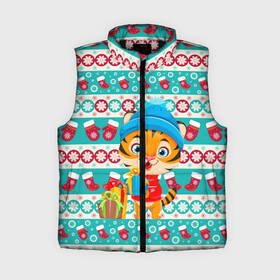 Женский жилет утепленный 3D Новогодний Тигр с подарком.: в Ухте,  |  | 2022 | happy new year | merry christmas | год тигра | зима близко | нг | новогодний | новогодний тигр | новогодняя символика | новый год | новый год 2022 | рождество | символ 2022 года | снег | снежинки | тигр