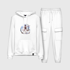 Женский костюм хлопок (с толстовкой) с принтом Зима и Ху Тао в Ухте,  |  | genshin impact | арт | дерево | деревья | зима | зимнее дерево | зимние деревья | зимний лес | красные лепестки | красные цветы | красный лепесток | красный цветок | ли юэ | приведение | призрак | рисунок