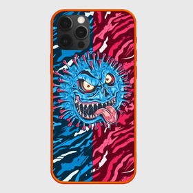 Чехол для iPhone 12 Pro с принтом Коронавирус / Coronavirus в Ухте, силикон | область печати: задняя сторона чехла, без боковых панелей | corona | covid | pandemic | sarscov2 | virus | антитело | вирус | карантин | корона | монстр | пандемия | эпидемия