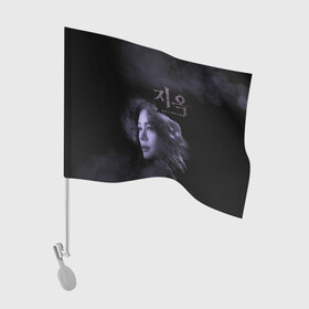Флаг для автомобиля с принтом Min Hye jin в Ухте, 100% полиэстер | Размер: 30*21 см | дым | женщина | монстр | персонаж