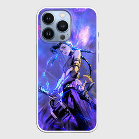 Чехол для iPhone 13 Pro с принтом Jinx | Джинкс | Порох в Ухте,  |  | Тематика изображения на принте: arcane | arcane league of legends | cartoon | jinx | league of legends | mult | stim punk | stimpunk | аркеин | аркейн | джинкс | мульт | мультик | паудер | порох | психопатка | синеголовая | синий хвост | стим панк | стимпанк