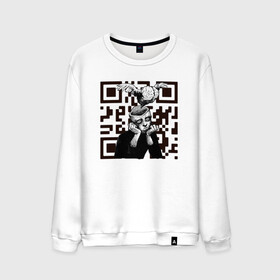 Мужской свитшот хлопок с принтом Потерял голову в Ухте, 100% хлопок |  | qr | вакцинация | ковид | код | коронавирус