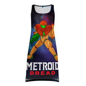 Платье-майка 3D с принтом Varia Suit 2D | Metroid в Ухте, 100% полиэстер | полуприлегающий силуэт, широкие бретели, круглый вырез горловины, удлиненный подол сзади. | game | mercurysteam | metroid | metroid dread | metroid fusion | samus aran | varia | varia feature | varia suit | вариа | вариа костюм | игра | компьютерная игра | метроид | метроид дреад | мэтроид | мэтройдо дореддо | самус аран | свой