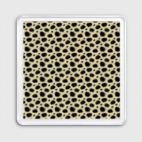 Магнит 55*55 с принтом Шкура Леопарда (Leopard) в Ухте, Пластик | Размер: 65*65 мм; Размер печати: 55*55 мм | jaguar | leopard | ocelot | predator | гепард | дикая кошка | животное | зверь | кот | леопард | леопардовые пятна | оцелот | хищная кошка | хищник | ягуар