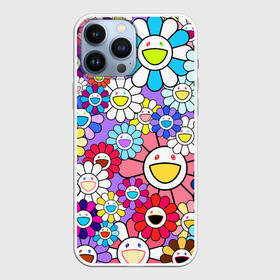 Чехол для iPhone 13 Pro Max с принтом Цветы Takashi Murakami в Ухте,  |  | Тематика изображения на принте: flowers | pop art | superflat | takashi murakami | арт | глаза | дизайн | исскуство | разноцветные цветы | супефлэт | такаси мураками | такаши мураками | художник | цветы