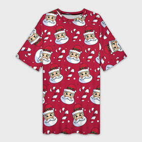 Платье-футболка 3D Дед Морoз: в Ухте,  |  | год | дед | зима | мороз | новый | праздник