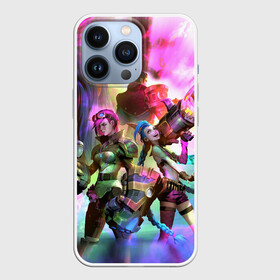 Чехол для iPhone 13 Pro с принтом ГЛАВНЫЕ ГЕРОИ | АРКЕЙН в Ухте,  |  | Тематика изображения на принте: arcane | arcane league of legends | cartoon | jinx | league of legends | mult | stim punk | stimpunk | vay | way | аркеин | аркейн | вай | главные герои | джинкс | мульт | мультик | паудер | порох | психопатка | рыжая | синеголовая | синий хво