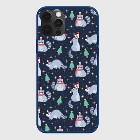 Чехол для iPhone 12 Pro Max Eноты: в Ухте, Силикон |  | год | еноты | новый | пожарки | праздники | рождество | снег | узор