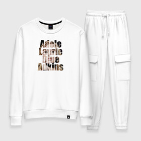 Женский костюм хлопок Буквы Adele: в Ухте, 100% хлопок | на свитшоте круглая горловина, мягкая резинка по низу. Брюки заужены к низу, на них два вида карманов: два