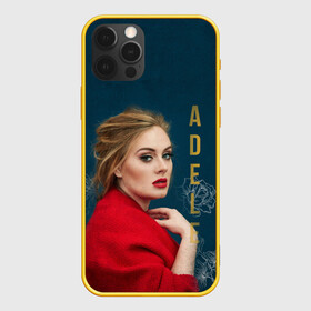Чехол для iPhone 12 Pro Portrait Adele: в Ухте, силикон | область печати: задняя сторона чехла, без боковых панелей | имя | лицо | надпись | певица | портрет