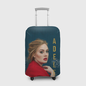 Чехол для чемодана 3D Portrait Adele: в Ухте, 86% полиэфир, 14% спандекс | двустороннее нанесение принта, прорези для ручек и колес | имя | лицо | надпись | певица | портрет