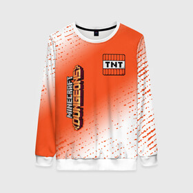 Женский свитшот 3D МАЙНКРАФТ ДАНЖЕН - ДИНАМИТ - Градиент: в Ухте, 100% полиэстер с мягким внутренним слоем | круглый вырез горловины, мягкая резинка на манжетах и поясе, свободная посадка по фигуре | craft | creeper | dungeons | game | games | logo | mine | minecraft | miner | zombie | градиент | данжен | динамит | зомби | игра | игры | крафт | крипер | лого | логотип | майкрафт | майн | майнкрафт | майнкрафт данжен | символ