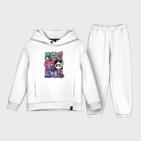 Детский костюм хлопок Oversize с принтом BT21 POP ART в Ухте,  |  | bangtan | beyond | boys | boysband | bts | hip hop | k pop | korea | music | pop art | scene | бтс | ви | джонгук | корея | музыка | поп арт | сюга | хип хоп | чимин | чин