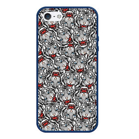 Чехол для iPhone 5/5S матовый МНОГО ТИГРОВ НОВЫЙ ГОД 2022: в Ухте, Силикон | Область печати: задняя сторона чехла, без боковых панелей | 2022 | beast | merry christmas | new year | red bow | santa hat | snow | tiger | winter | winter is coming | year of the tiger | год тигра | дед мороз | животные | звери | зверь | зима | зима 2022 | зима близко | новог | новогодни