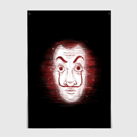 Постер с принтом La Casa de Papel Glitch в Ухте, 100% бумага
 | бумага, плотность 150 мг. Матовая, но за счет высокого коэффициента гладкости имеет небольшой блеск и дает на свету блики, но в отличии от глянцевой бумаги не покрыта лаком | Тематика изображения на принте: bella | bells | casa | ciao | de | el | glitch | jingle | la | moscow | netflix | papel | professor | resistencia | tokio | viva | бумажный | глитч | глич | дом | профессор