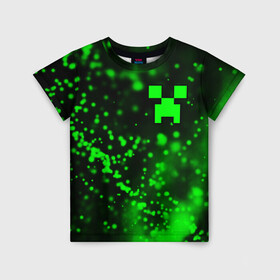 Детская футболка 3D MINECRAFT - КРИПЕР - Частицы: в Ухте, 100% гипоаллергенный полиэфир | прямой крой, круглый вырез горловины, длина до линии бедер, чуть спущенное плечо, ткань немного тянется | craft | creeper | dungeons | game | games | logo | mine | minecraft | miner | zombie | данжен | зомби | игра | игры | крафт | крипер | лого | логотип | майкрафт | майн | майнкрафт | символ | частицы