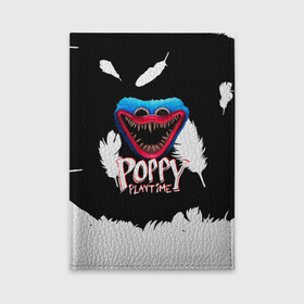 Обложка для автодокументов с принтом Poppy Playtime Перья. в Ухте, натуральная кожа |  размер 19,9*13 см; внутри 4 больших “конверта” для документов и один маленький отдел — туда идеально встанут права | Тематика изображения на принте: poppy playtime | игра | кукла | монстр | плэйтайм | поппи плейтайм | хагги вагги | хоррор