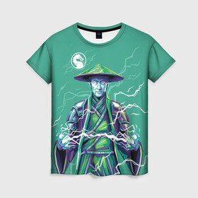 Женская футболка 3D Lord Raiden: в Ухте, 100% полиэфир ( синтетическое хлопкоподобное полотно) | прямой крой, круглый вырез горловины, длина до линии бедер | game | lord raiden | mortal kombat | комбат | мортал | мортал комбат