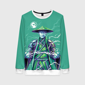 Женский свитшот 3D Lord Raiden: в Ухте, 100% полиэстер с мягким внутренним слоем | круглый вырез горловины, мягкая резинка на манжетах и поясе, свободная посадка по фигуре | game | lord raiden | mortal kombat | комбат | мортал | мортал комбат