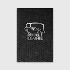 Обложка для паспорта матовая кожа с принтом Rocket League Metal Logo в Ухте, натуральная матовая кожа | размер 19,3 х 13,7 см; прозрачные пластиковые крепления | Тематика изображения на принте: auto | avto | car | race | rocket league | авто | гонки | машина | рокет лига | тачка