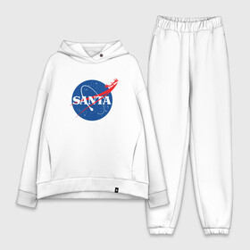 Женский костюм хлопок Oversize с принтом S A N T A (NASA) в Ухте,  |  | 2022 | bad | christmas | cold | hipster | ho | klaus | merry | nasa | new | santa | snow | space | winter | year | год | дед | зима | клаус | космос | мороз | наса | новый | рождество | санта | снег | хипстер | хо | холод