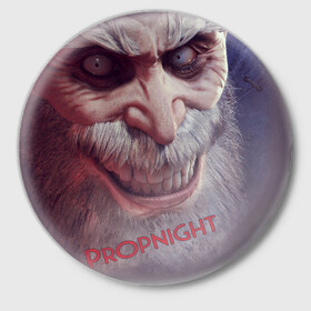 Значок с принтом Propnight Horror Game в Ухте,  металл | круглая форма, металлическая застежка в виде булавки | dead by daylight | pronight выживание | pronight прятки | prop hunt | propnight game | propnight выживание | игра pronight | классический хоррор | новые прятки | пропнайт кооператив