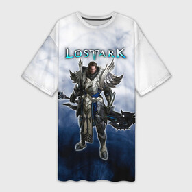 Платье-футболка 3D с принтом Lost Ark Воин Берсерк в Ухте,  |  | berserk | lost ark | warrior | берсерк | воин | воин берсерк | лост арк
