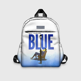 Детский рюкзак 3D с принтом MAI YAMANE BLUE в Ухте, 100% полиэстер | лямки с регулируемой длиной, сверху петелька, чтобы рюкзак можно было повесить на вешалку. Основное отделение закрывается на молнию, как и внешний карман. Внутри дополнительный карман. По бокам два дополнительных кармашка | cowboy bebop | spike spiegel | аниме | ковбой бибоп | ковбойский бибоп | красный дракон | манга | охотник за головами | синдикат | спайк шпигель