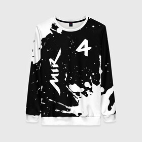 Женский свитшот 3D с принтом МИР4 + Краска в Ухте, 100% полиэстер с мягким внутренним слоем | круглый вырез горловины, мягкая резинка на манжетах и поясе, свободная посадка по фигуре | draco | mir 4 | mir4 | mmo | mmorpg | paint | rpg | брызги | драко | игра | игры | краска | мир 4 | мир4 | ммо | мморпг | рпг