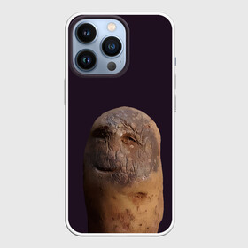 Чехол для iPhone 13 Pro с принтом Уставший картофель в Ухте,  |  | картофель | картошка | рожица | улыбка | усталость