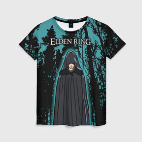 Женская футболка 3D с принтом Elden Ring Кольцо Элдена в Ухте, 100% полиэфир ( синтетическое хлопкоподобное полотно) | прямой крой, круглый вырез горловины, длина до линии бедер | elden ring | игра элден ринг | кольцо элдена | элден | элден ринг