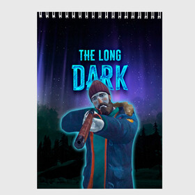 Скетчбук с принтом The Long Dark Will Mackenzie в Ухте, 100% бумага
 | 48 листов, плотность листов — 100 г/м2, плотность картонной обложки — 250 г/м2. Листы скреплены сверху удобной пружинной спиралью | Тематика изображения на принте: long dark | the long dark | will mackenzie | длинная тьма | долгая тьма | игра long dark | уилл маккензи