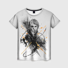 Женская футболка 3D с принтом Император Островной империи в Ухте, 100% полиэфир ( синтетическое хлопкоподобное полотно) | прямой крой, круглый вырез горловины, длина до линии бедер | dishonored | disonord | game | games | дисонорд | игра | игры