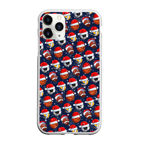 Чехол для iPhone 11 Pro матовый с принтом Новогодние мячи   New Years Balls в Ухте, Силикон |  | ball | christmas | баскетбол | волейбол | зима | мяч | новый год | регби | рождество | снег | снежинка | спорт | футбол
