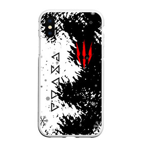 Чехол для iPhone XS Max матовый с принтом THE WITCHER НОВОГОДНИЙ в Ухте, Силикон | Область печати: задняя сторона чехла, без боковых панелей | geralt | the witcher | the witcher wild hunt | witcher | ведьмак | ведьмак 3 | геральт | новогодний | с новым годом | сериал | снежинки