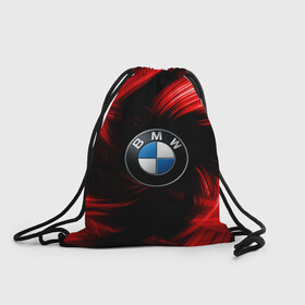 Рюкзак-мешок 3D с принтом BMW RED BEAST в Ухте, 100% полиэстер | плотность ткани — 200 г/м2, размер — 35 х 45 см; лямки — толстые шнурки, застежка на шнуровке, без карманов и подкладки | autosport | bmw | motorsport | авто | автоспорт | бмв | в тренде | красный | машина | подарок | популярое | рекомендации | спорт