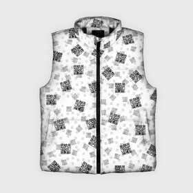 Женский жилет утепленный 3D с принтом PATTERN | QR CODE в Ухте,  |  | patern | pattern | qr code | qr код | qrcode | qrкод | quick response code | куар | куар код | кью ар код | матричных штриховых кодов | патерн | паттерн | штриховых кодов
