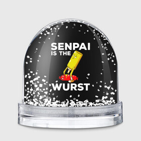 Игрушка Снежный шар с принтом SENPAI IS THE WURST сосиска и горчичка в Ухте, Пластик | Изображение внутри шара печатается на глянцевой фотобумаге с двух сторон | ahegao | anime | kawai | kowai | manga | oppai | otaku | sempai | senpai | sugoi | waifu | yandere | аниме | ахегао | вайфу | ковай | манга | отаку | семпай | сенпай | тренд