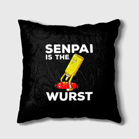 Подушка 3D с принтом SENPAI IS THE WURST сосиска и горчичка в Ухте, наволочка – 100% полиэстер, наполнитель – холлофайбер (легкий наполнитель, не вызывает аллергию). | состоит из подушки и наволочки. Наволочка на молнии, легко снимается для стирки | ahegao | anime | kawai | kowai | manga | oppai | otaku | sempai | senpai | sugoi | waifu | yandere | аниме | ахегао | вайфу | ковай | манга | отаку | семпай | сенпай | тренд