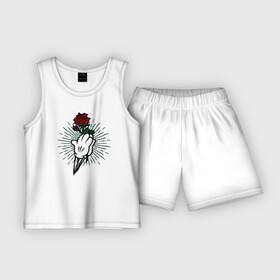 Детская пижама с шортами хлопок Роза в руках: в Ухте,  |  | краснаяроза | лучи | роза | руки | цветок
