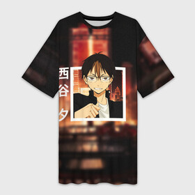 Платье-футболка 3D с принтом Волейбол  Нишиноя Ю  Yu Nishinoya в Ухте,  |  | haikyu | haikyuu | libero | nishinoya | yu | волейбол | либеро | нишиноя | ноя | ю