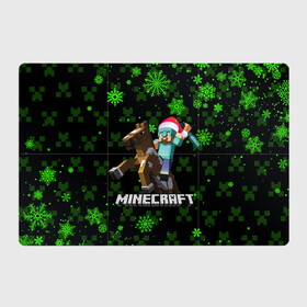 Магнитный плакат 3Х2 с принтом MINECRAFT НОВОГОДНИЙ КРИПЕРЫ в Ухте, Полимерный материал с магнитным слоем | 6 деталей размером 9*9 см | 2022 | block | creeper | cube | minecraft | piggy | pixel | tnt | блок | гаст | геометрия | дед мороз | крафт | крипер | кубики | майнкрафт | новогодний minecraft | новогодний майнкрафт | новый год | пиксели | санта клаус | свинья | тнт