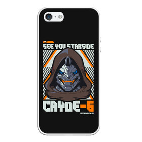 Чехол для iPhone 5/5S матовый Cayde-6 арт: в Ухте, Силикон | Область печати: задняя сторона чехла, без боковых панелей | desteny | desteny 2 | destiny | game | games | дестени | дустан | игра | игры