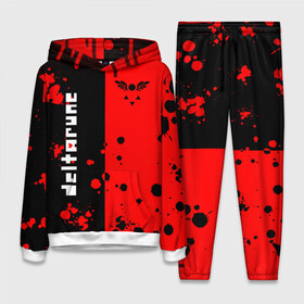 Женский костюм 3D (с толстовкой) с принтом Deltarune black  red в Ухте,  |  | deltarune | deltarune 2 | game | undertale символ | дельта | дельтарун | дельтарун 2 | знак руин андертейл | значок дельтарун пиксель | игра | руна