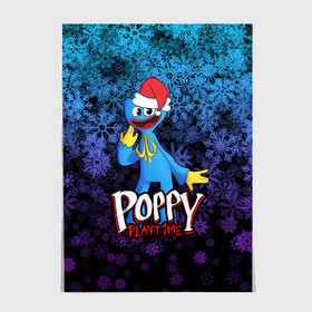 Постер с принтом POPPY PLAYTIME ПОППИ ПЛЕЙТАЙМ НОВЫЙ ГОД в Ухте, 100% бумага
 | бумага, плотность 150 мг. Матовая, но за счет высокого коэффициента гладкости имеет небольшой блеск и дает на свету блики, но в отличии от глянцевой бумаги не покрыта лаком | poppy playtime | игра | монстр | новый год | плэйтайм | попи плей тайм | попи плэй тайм | попиплейтам | попиплэйтайм | поппи плейтайм | поппиплэйтайм | снежинки | хагги вагги | хаги ваги | хоррор