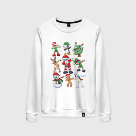 Женский свитшот хлопок DUB PARTY: в Ухте, 100% хлопок | прямой крой, круглый вырез, на манжетах и по низу широкая трикотажная резинка  | 2022 | christmas | cold | dab | deer | dub | garland | klaus | merry | new | party | santa | snow | snowm | winter | year | герлянды | гирлянда | год | даб | елка | ёлочка | зима | клаус | мороз | новый | олень | пати | печенька | пингвин |